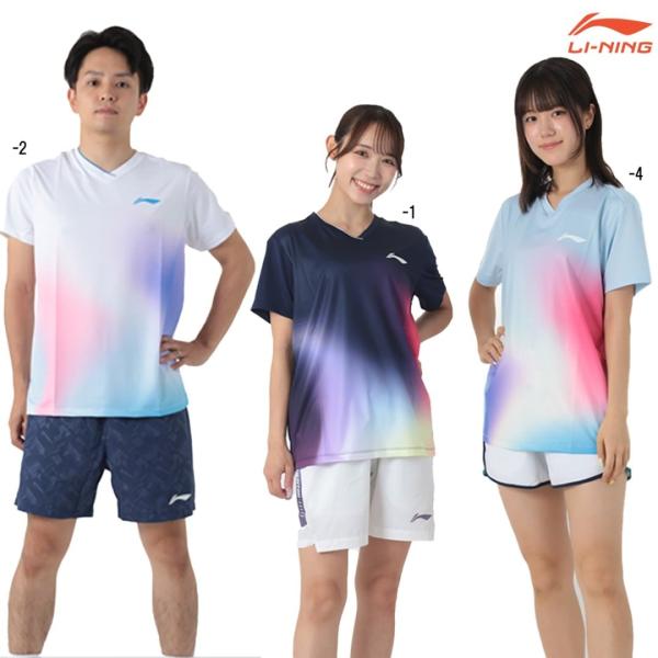 リーニン バドミントン ウェア LI-NING UNI ゲームシャツ AAYV265 2026年カタ...