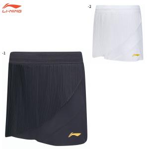 リーニン バドミントン ウェア LI-NING レディース ゲームスカート ASKU214 2025年カタログ商品｜シャトルスタジオ Yahoo!店