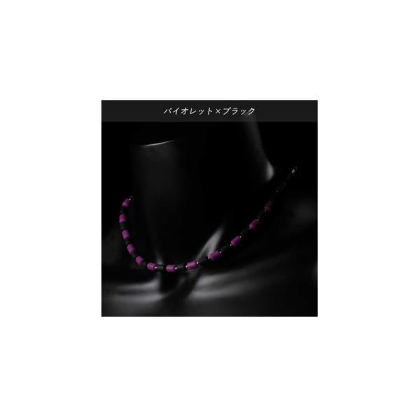 クリオ ネックレス CHRIO インパルスネックレス シルバー カラー S43cm バイオレット×ブ...