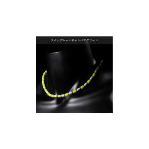 クリオ ネックレス CHRIO インパルスネックレス シルバー カラー M50cm ライトグレー×キャンパスグリーン