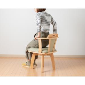 ダイニングチェア 回転式 肘付き 「HARG」...の詳細画像4
