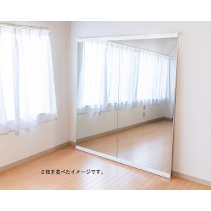 大型ミラー 「並べられる」超大型立て掛けミラー 「ホワイト」　８００ｘ１７５０mmの大型ミラー