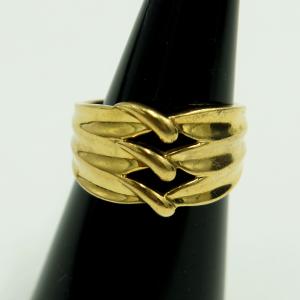 リング 指輪 2.2g K18PG ピンクゴールド メレダイヤモンド 0.29ct 10.5  