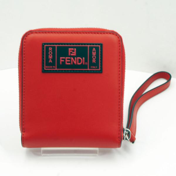 フェンディ（FENDI）ローマグラフィティペイント二つ折り財布　7M0258（中古・美品）