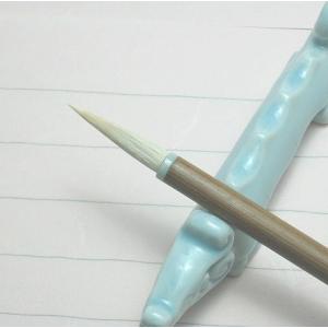 書道筆 中 太筆 四号 雅(羊毛) 【大阪 朱陽堂謹製】 : 筆匠 朱陽堂