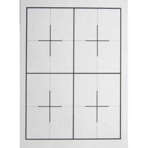 書道下敷　4字6字マス入　　半紙用