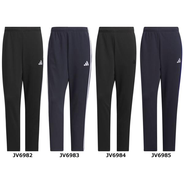 アディダス adidas スリーストライプス レギュラーフィット ダブルニット オープンヘム トラッ...