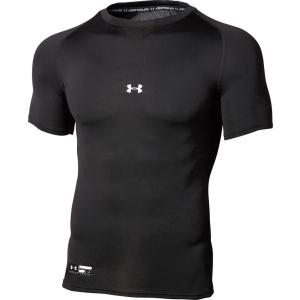 UNDER　ARMOUR アンダーアーマー 野球 UAヒートギアアーマー コンプレッション ショートスリーブ クルー シャツ メンズ 半袖 インナー ベースレイヤー 部活 ラン｜shz-yah