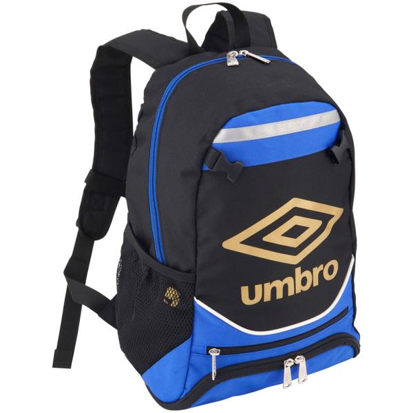 UMBRO ジュニアフットボールバックパック 約16L カバン リュック ボール用ネット付 撥水 シ...