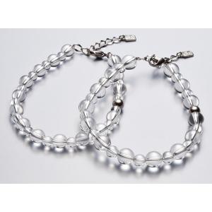 ファイテン Phiten 水晶コンビブレス 5mm・7mm玉 17cm メンズ レディース ブレスレット チタン 磁気アクセサリー チタンブレスレット 磁気ブレスレッ