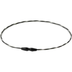 ファイテン Phiten ラクワネック ワイヤー エクストリーム RAKUWAネック ワイヤー EXTREME トルネード ブラック/カシミヤシルバー 43cm スポーツネックレス 軽