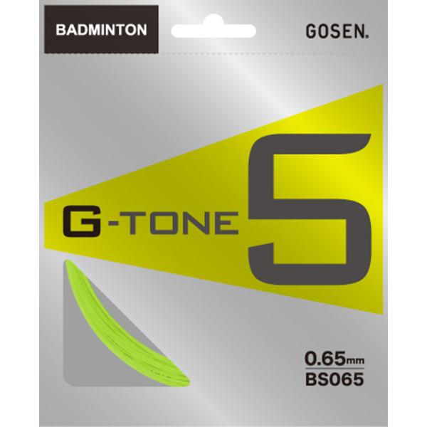 GOSEN ゴーセン バドミントン ガット G−TONE 5 ライムグリーン BS065LG