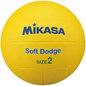 ミカサ MIKASA ソフトドッジ2号 ゴム 黄 STD−2SR−Y STD2SRY｜shz-yah