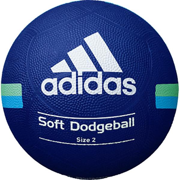 adidas アディダス アディダス ドッジボール 2号球 ブルー ソフトドッジボール AD212B