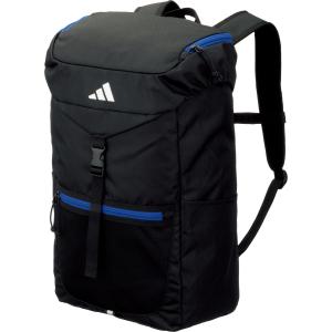 アディダス adidas ボール用デイパック 27L 黒色 青色 ブラック ブライトロイヤル リュック リュックサック 通学 部活 サッカー バレーボール 中学生 高校生