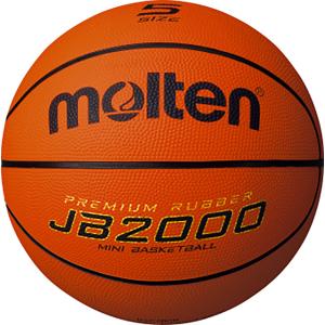 モルテン Molten JB2000 5号球 オレンジ×アイボリー ミニバスケットボール用 ミニバス 小学生 部活 練習 トレーニング クラブ活動 チーム 試合 小学校｜shz-yah