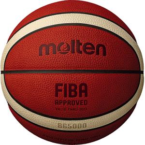 モルテン Molten バスケットボール 7号球 BG5000 FIBA OFFICIAL GAME BALL オレンジ×アイボリー B7G5000｜shz-yah