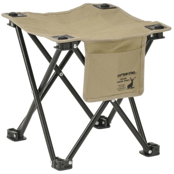 キャプテンスタッグ CAPTAIN STAG シャルマン ちょこっとチェア カーキ いす イス 荷物...