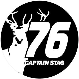 CAPTAIN STAG キャプテンスタッグ アウトドア CSデザインステッカー 76・マルシカ φ60mm UM1568｜shz-yah