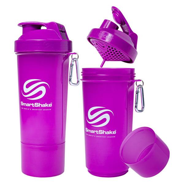 SMARTSHAKE スマートシェイク スマートシェイク シェイカーボトル スリム ネオンパープル ...