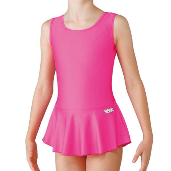 ササキ SASAKI スカート付きレオタード ジュニア用 ノースリーブ ツーウェイトリコット 部活 ...
