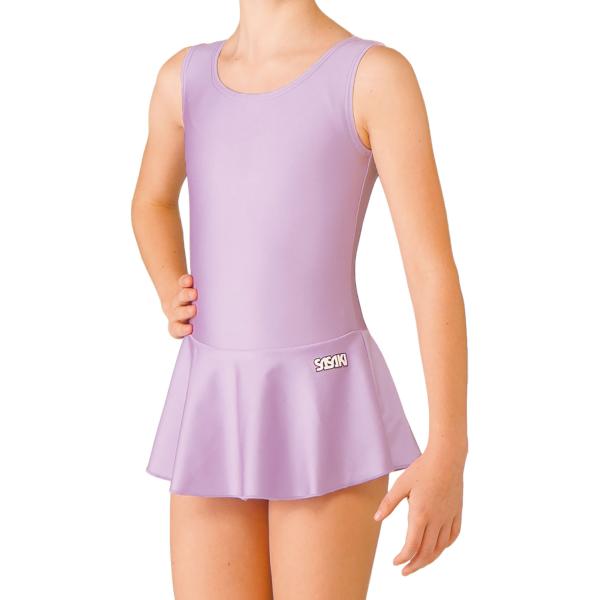ササキ SASAKI スカート付きレオタード ジュニア用 ノースリーブ ツーウェイトリコット 部活 ...