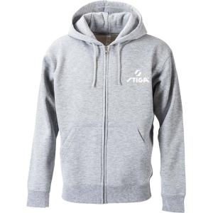 STIGA（スティガ） STJ-1805100204 ユニセックス STIGAジップパーカー JP-II（グレー・サイズ：S）[STJ1805100204] 返品種別A STIGA（スティガ） 卓球スウェット ZIPパーカー STIGAジップパーカーJP