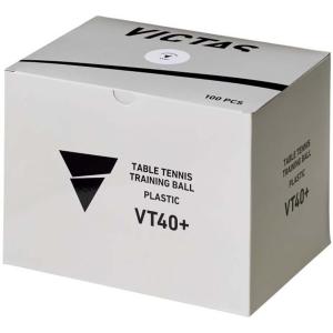ヴィクタス VICTAS VT40+トレーニングボール100個入 ボール ピンポン玉 卓球用品 トレーニングボール 練習球 卓球ボール プラスチック 多球練習用 部