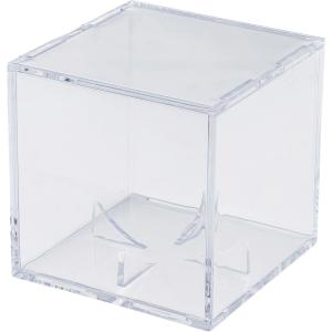 ユニックス UNIX アクリル製スクエアボックス7.2cm用 野球用 練習用 野球部 プロ 高校 卒業 思い出 メモリアル ボールケース サインボール クリアケー