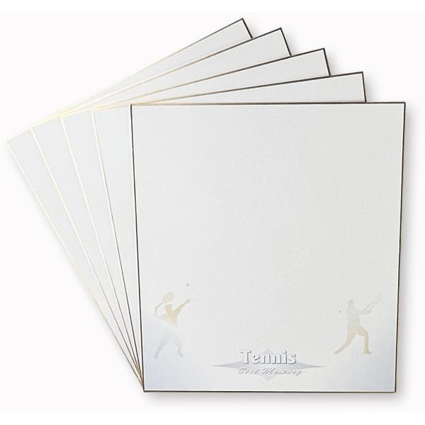 Unix ユニックス 色紙5枚セット／テニス1 卒業 引退 部活 卒業記念 引退記念 記念品 寄せ書...