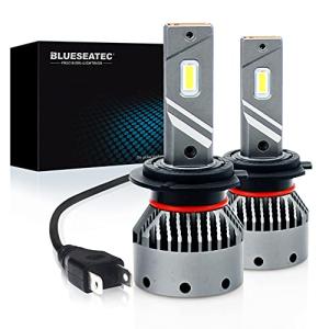 BLUESEATEC H7 LEDヘッドライト バイク 爆光 20000LM 50W 超高輝度 車検対応 キャンセラー内蔵 12V/24v（ハイブリッ