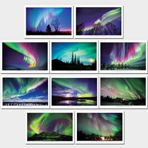 絶景 オーロラ オリジナルポストカード 10枚セット ヨコ