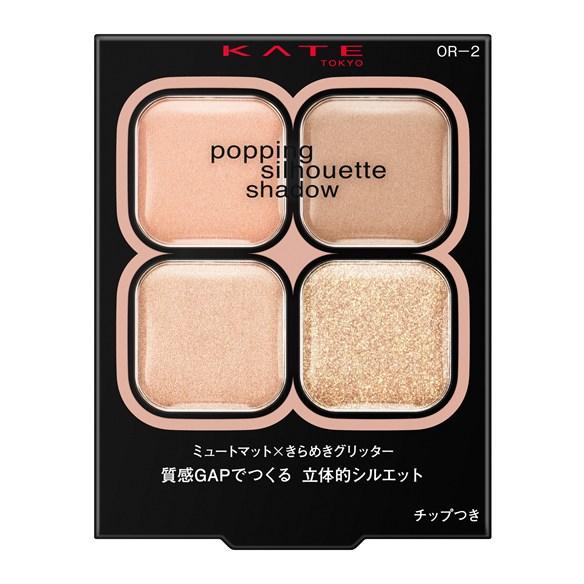 ケイト　ポッピングシルエットシャドウ　OR-2 (コーラルロゼポップ)　3.6g　カネボウ　KANE...