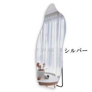 鏡 スタンドミラー 全身 姿見鏡 ウェーブミラ...の詳細画像4