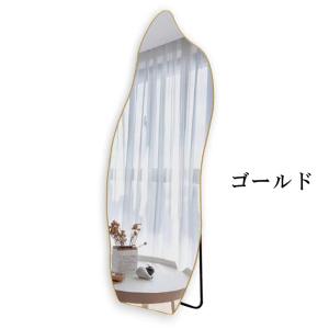 鏡 スタンドミラー 全身 姿見鏡 ウェーブミラ...の詳細画像5