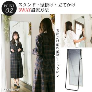 鏡 スタンドミラー 全身 姿見鏡 全身鏡 ノン...の詳細画像4