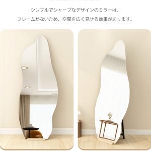 鏡 スタンドミラー 姿見鏡 全身鏡 ノンフレー...の詳細画像3