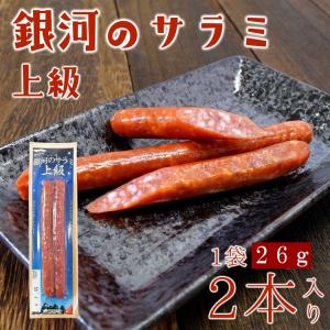 銀河のサラミ お試し 珍味 おつまみ 酒の肴 ポイント消化 300円 送料無料 上級 2本入 26g｜産直グルメ しいあすねっと