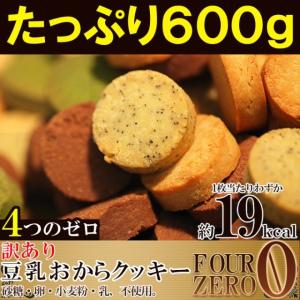 豆乳おからクッキー 砂糖・卵・小麦粉・乳不使用 ポイント消化 送料無料 訳あり   600g メール便