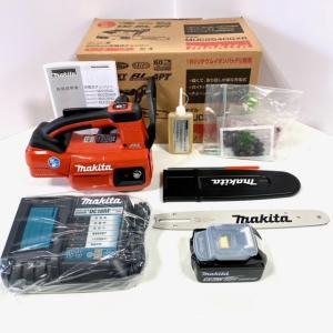 【送料無料】■マキタ(Makita) 18V 充電式チェンソー MUC254DGXR-b1 赤 レッド 電池1個仕様 MUC254DZR 本体 + バッテリBL1860B + 急速充電器 DC18RF★新品 純正｜sic-kikai