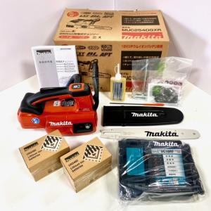 ☆すぐに使えるお得なセット！☆ ■マキタ(Makita) 18V 充電式チェンソー MUC254DGXR 本体 + バッテリBL1860B 2個 + 急速充電器 DC18RF 赤 レッド★新品｜sic-kikai