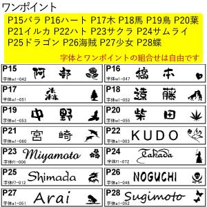 表札 ポスト用 ステンレス 調 ネームプレート...の詳細画像5