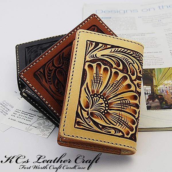 KC,s フォートワース カードケース クラフト /牛革名刺入れ 送料無料 メンズ 革 レザー ビジ...