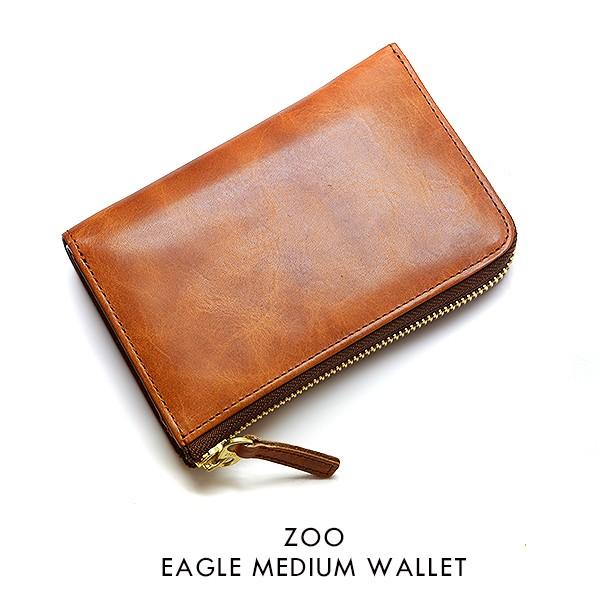 送料無料 ZOO イーグル・ミディアムＬラウンドウォレット メンズ レディース 財布・長財布・サイフ...