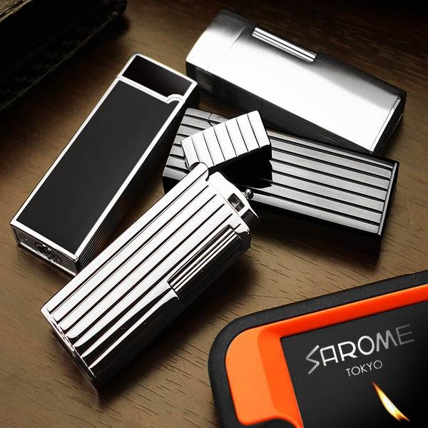 ガスライター メンズ SAROME （サロメ） 送料無料 サロメ ガスライター フリントライター バ...