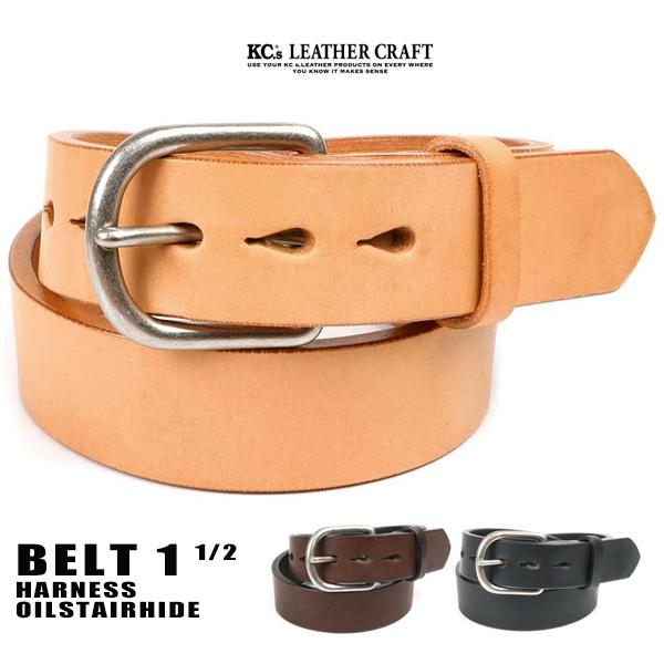 KC,s kcs ケーシーズ ケイシイズ 1 1/2インチ ハーネス オイルステアハイド 革ベルト ...