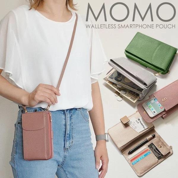 ポーチ スマートフォンケース お財布 レディース メンズ ユニセックス 人気 ブランド MOMO ス...