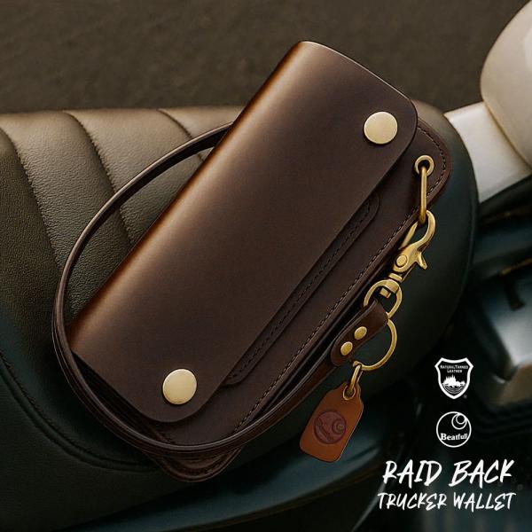 長財布 財布 トラッカーウォレット メンズ レディース Beatfull ビートフルレザーワークス ...