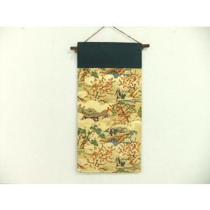 a16a-2082】和柄タペストリー/花鳥文様/帯リメイク/日本のお土産 : 峯