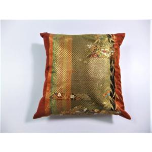 【売却済】セール!!正絹袋帯リメイククッションカバー&ティッシュBOXカバー クッションカバー 座布団カバー 着物帯リメイク : ReyDesign